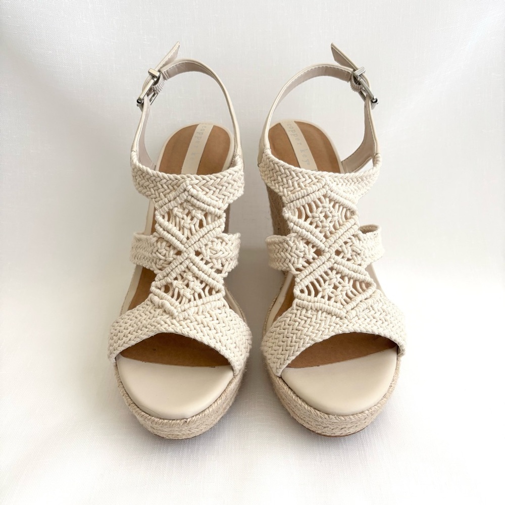 Copper Key | Dreamcatcher Macrame EspadrillIe Platform Wedges - Picture 2 of 9